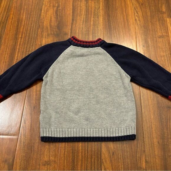The Children’s Place Knit Football Grey Sweater - Picture 3 of 4